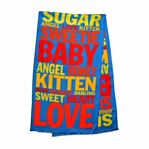 Vintage Marc Jacobs Sugar Scarf, 100% Silk, Long! - Picture 4 of 7